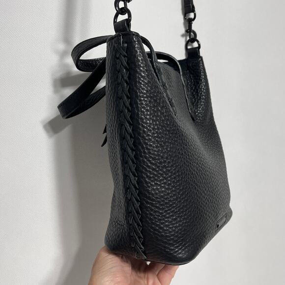 Rebecca Minkoff Mini Unlined Tote Handbag Black - Picture 5 of 15